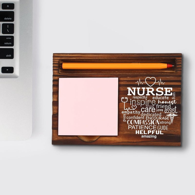 TRCENDE Nurse Gifts Nurse Week Gifts Appreciation Gift for Women, Thank You Gift for School Nurse,Thanksgiving Birthday Christmas Graduation Gifts for Nurse, Retro Self-Stick Note Pad Holders XB477 - Image 4